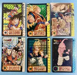 Dragon Ball Carddass 6 Card Set Used Collectible - Image 1