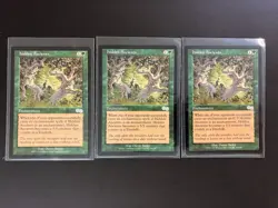 3 x HIDDEN ANCIENTS Urza's Saga 260 Magic the Gathering 1998 MTG Vintage Green - Image 1