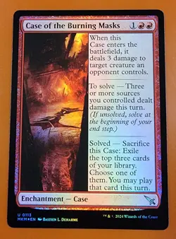 1x Case of the Burning Masks | FOIL | Murders at Karlov Manor | MTG Magic Cards - Image 1