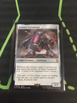 MTG Magic The Gathering Armory Automaton FIC Rare Final Fantasy Commander - Image 1