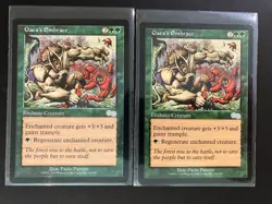 2 x GAEA'S EMBRACE Urza's Saga 255 Magic the Gathering 1998 MTG Vintage Green - Image 1