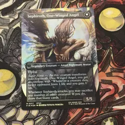 Sephiroth, Fabled Soldier Borderless Foil, MTG Single, FIN 0317 Mythic Near Mint - Image 2
