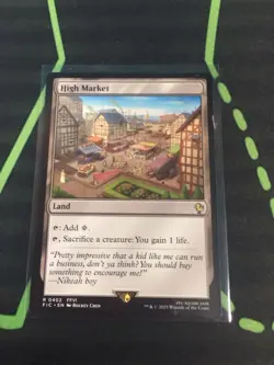 MTG Magic The Gathering High Market FIC Rare Land Sac Outlet Final Fantasy - Image 1