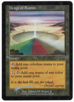 Henge of Ramos 1999 Mercadian Masques FOIL Colorless Uncommon Land MTG LP AZ1 - Image 1