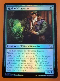 1x Hedge Whisperer | FOIL | Murders at Karlov Manor | MTG Magic Cards - Image 1