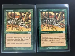 2 x FECUNDITY from Urza's Saga 251 Magic the Gathering 1998 MTG Vintage Green - Image 1