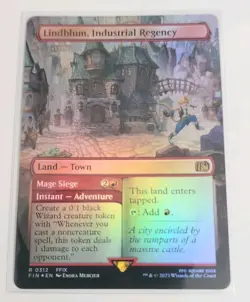 Mtg - Lindblum, Industrial Regency (Borderless) - FINAL FANTASY (FIN) - Foil - Image 1