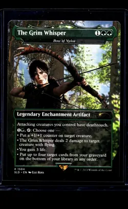 MTG Magic The Gathering Secret Lair Drop Borderless Laura Croft The Grim Whisper - Image 1
