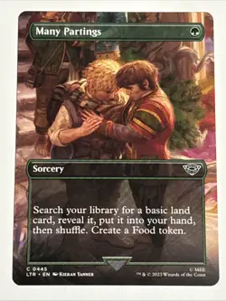 MTG Lord of the Rings Many Partings Borderless 0445 NM - Image 1