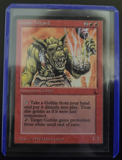 MTG Goblin Wizard (Moderately Played) The Dark 1994 - Rare - (MP) - Image 3