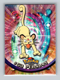 Pokemon Topps TV Animation Edition 1999 Black Logo #53 Persian - Image 1