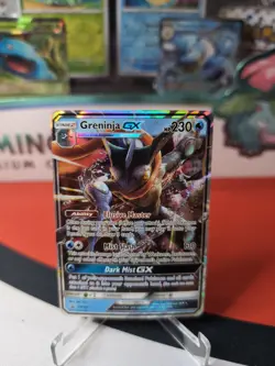 GRENINJA GX SM197 Black Star Promo Ultra Rare Full Art Holo Pokemon Card NM - Image 1