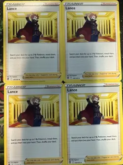 4x Lance 159/195 Silver Tempest Pokemon TCG playset NM/M - Image 1