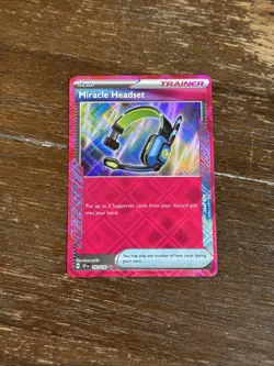 2024 Pokemon Surging Sparks #183/191 Miracle Headset Holo Rare Mint - Image 1