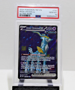 Pokemon Scarlet & Violet Temporal Forces Iron Crown EX #191 PSA 10 - Image 1
