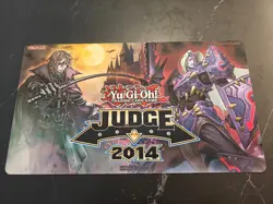 Yugioh Official Vampire Hunter & Crimson Knight Vampire Bram 2014 Judge Playmat - Image 1