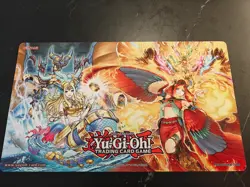 Yugioh Official Abyssrhine & Ulcanix Win-A-Mat Playmat - Image 1