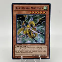 Yugioh Dragunity Arma Mystletainn SDDL-EN002 Super Rare 1st Ed LP - Image 1