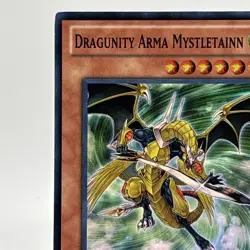 Yugioh Dragunity Arma Mystletainn SDDL-EN002 Super Rare 1st Ed LP - Image 2
