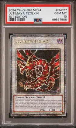 Ultimaya Tzolkin Yugioh 2024 MP24-EN027 Quarter Century Secret Rare 1st PSA 10 - Image 1