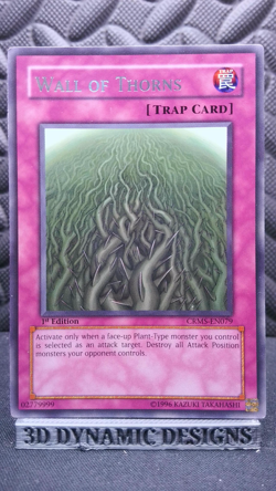 | Yugioh Wall of Thorns CRMS-EN079 1st RARE Crimson Crisis NM/VLP 🔥 | - Image 1