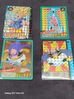 Dragon Ball Super Battle Carddass Card Set of 4 Used - Image 1