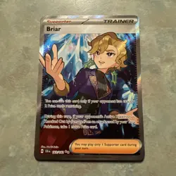 Pokemon TCG Briar Full Art Trainer Stellar Crown Ultra Rare Card 163/142 - Image 1