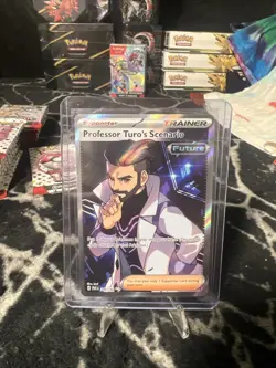 Professor Turos Scenario Paradox Rift Pokemon TCG Holo Ultra Rare Card 240/182 - Image 1