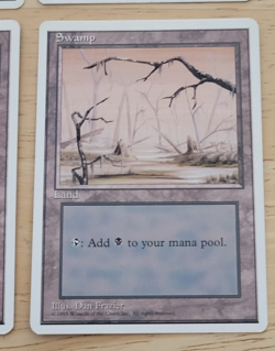 Magic The Gathering - Swamp Lot of 4 Fourth Edition - Card # 190 &192 - Image 5