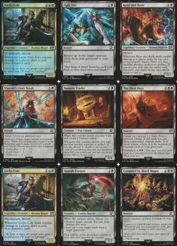 Magic The Gathering Final Fantasy 9 Cards Black Bundle Pack 1 Foil Top Left # 2 - Image 1