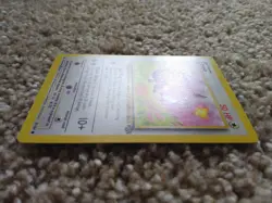 Off Center Eevee Pokemon Card TCG 1999 Jungle Unlimited Vintage 51/64 Sleeve NM - Image 4