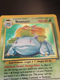 Venusaur Original Base Game Pokemon Card No.003 Holo 15/102 Rare - Ungraded - Image 2