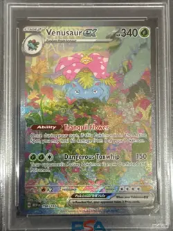 Pokemon TCG Venusaur EX Special Illustration Rare Card 198/165 PSA 10 - Image 3