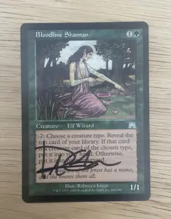 MTG Magic the Gathering Bloodline Shaman Creature Elf Wizards Of the Coast Card - Image 1