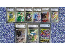 RARE! Pokemon SLABS Lot x9 Cards Japanese-CGC 10's/9's (Mewtwo, Snorlax & more) - Image 1