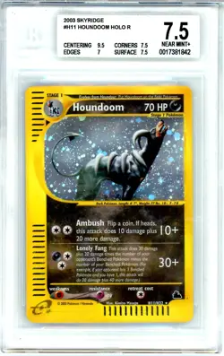 HOUNDOOM H11/H32 - HOLO - Set Skyridge 2003 Pokemon Card Near Mint BGS 7.5 - Image 1