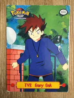 1999 Pokemon Topps TV8 Gary Oak Trading Card DMG - Image 1