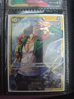 One Piece Card Game TCG Kuzan OP02-121 Secret Rare Black PRB01 The Best - Image 1