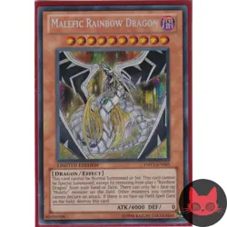 Yugioh Malefic Rainbow Dragon YMP1-EN005 Secret Rare NM - Image 1