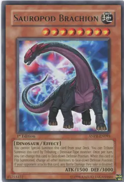 Yugioh Sauropod Brachion ANPR-EN095 Rare 1st Edition LP - Image 1