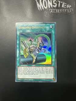 YUGIOH SYNCHRO OVERTAKE ULTRA RARE MP22-EN164 1ST EDITION - Image 1