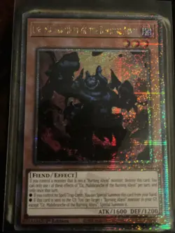 YUGIOH CIR, MALEBRANCHE OF THE BURNING ABYSS QUARTER CENTUTY RARE RA04-EN235 - Image 1