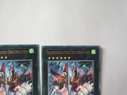 Transcendosaurus Drillygnathus WISU-EN005 1st Edition Rare Yugioh Playset x3 - Image 3