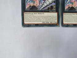 Transcendosaurus Drillygnathus WISU-EN005 1st Edition Rare Yugioh Playset x3 - Image 4