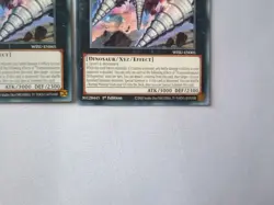Transcendosaurus Drillygnathus WISU-EN005 1st Edition Rare Yugioh Playset x3 - Image 5