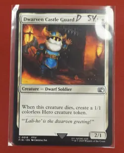 Dwarven Castle Guard - Final Fantasy - NM - MTG Magic - Common 0018 - Image 1