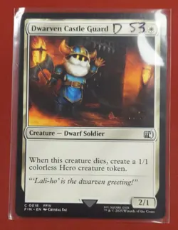 Dwarven Castle Guard - Final Fantasy - NM - MTG Magic - Common 0018 - Image 1