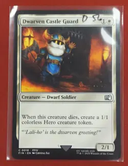 Dwarven Castle Guard - Final Fantasy - NM - MTG Magic - Common 0018 - Image 1