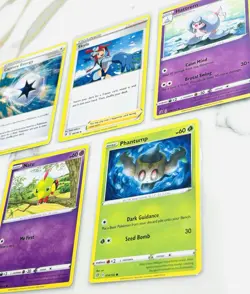 Lot 5 Card Pokemon Rebel Clash Common Natu Hattrem Skyla Phantrump Cap Energy - Image 2