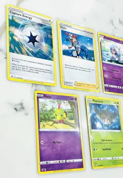Lot 5 Card Pokemon Rebel Clash Common Natu Hattrem Skyla Phantrump Cap Energy - Image 3